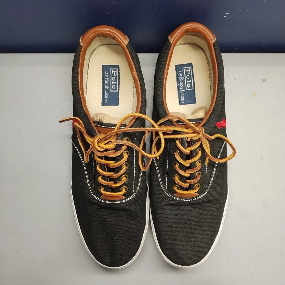 Polo Ralph Lauren Vaughn Sneakers‎ Mens 13D Multi Upper Canvas Athletic Lace Up